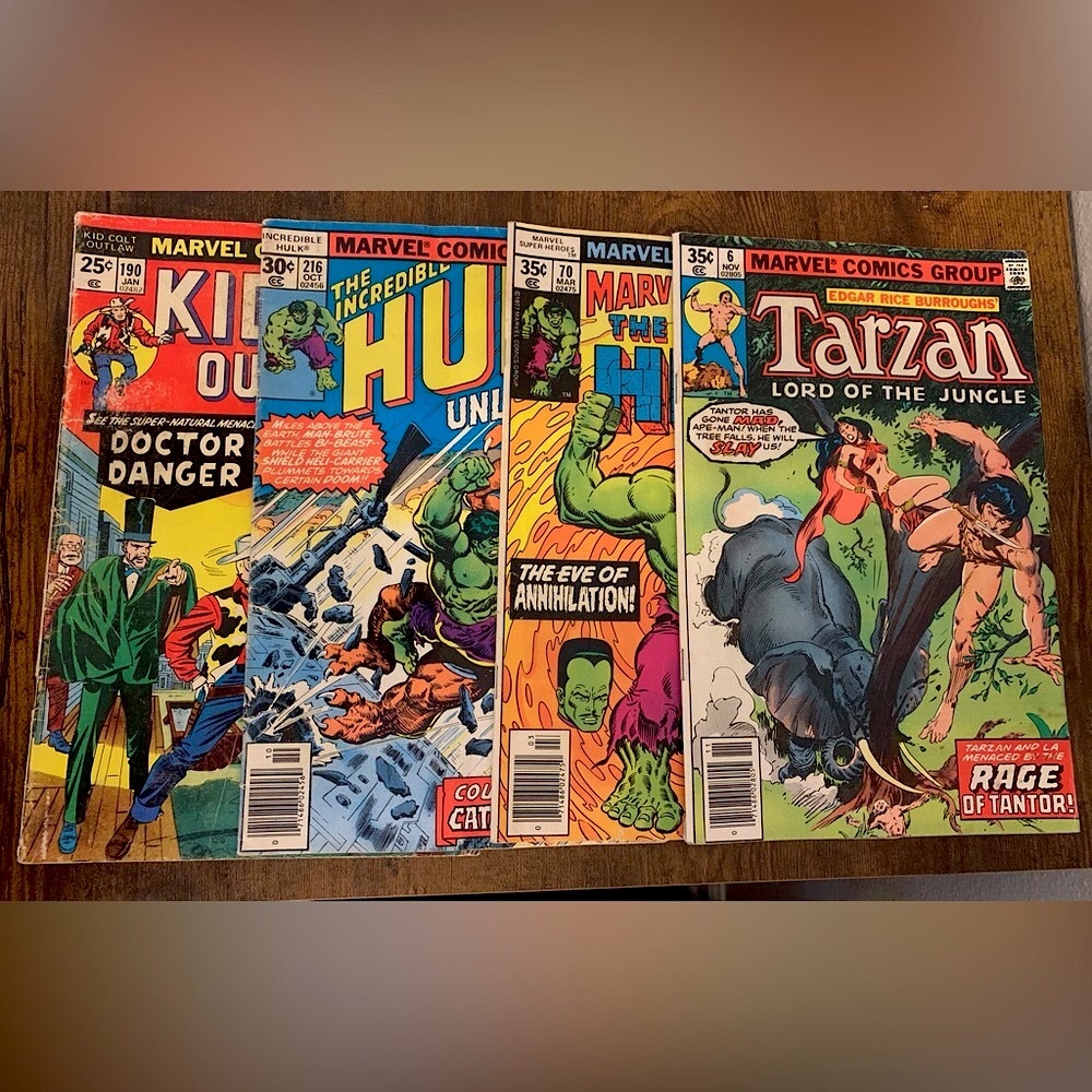 Marvel Comic Book Collection: Hulk, Tarzan, Kid Colt Outlaw